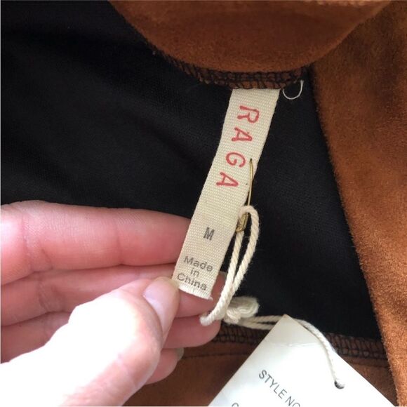 Anthropologie RAGA Asymmetrical Fringe Skirt in Brown and Black - Picture 6 of 10